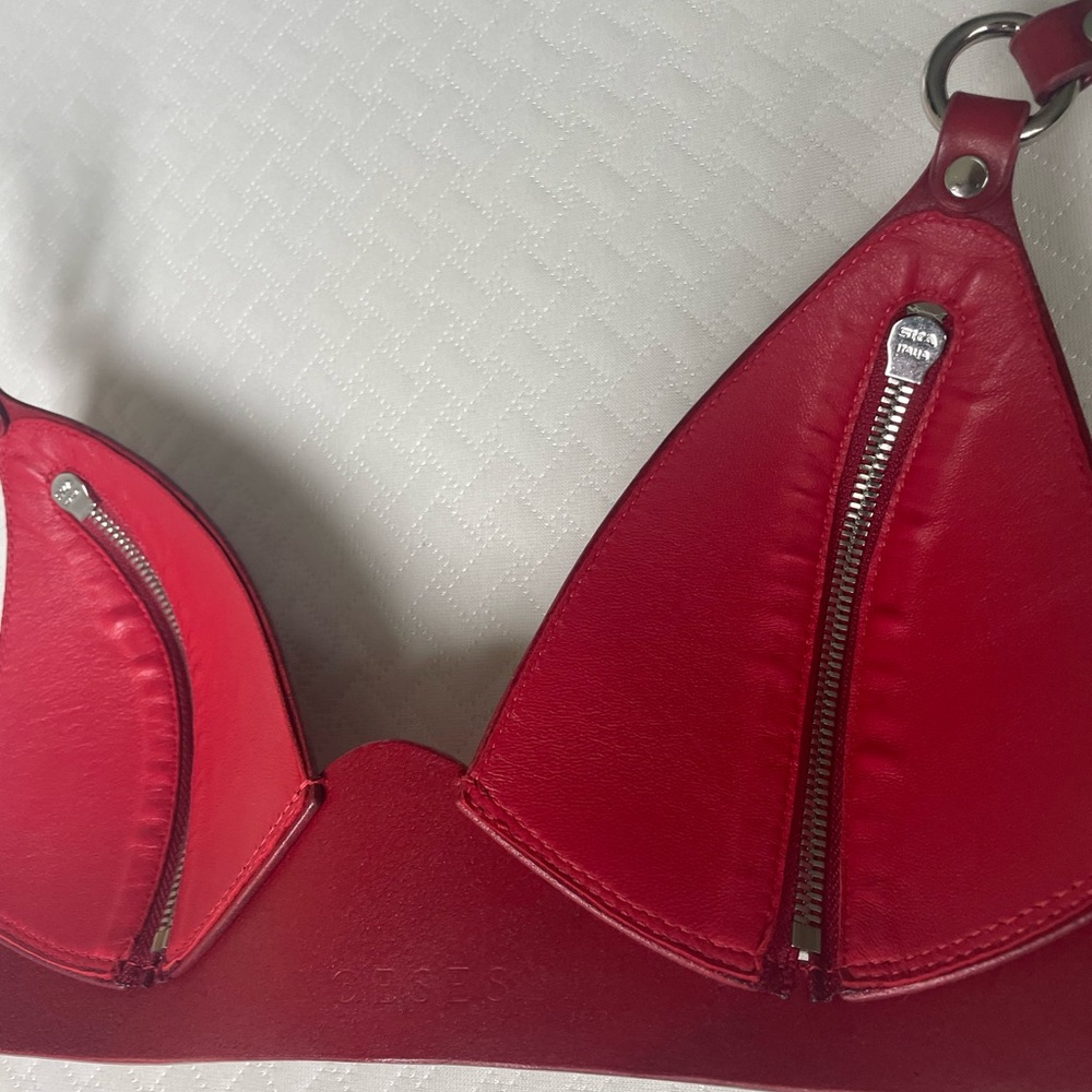 Anoeses red leather 3 piece set - Picture 14 of 16